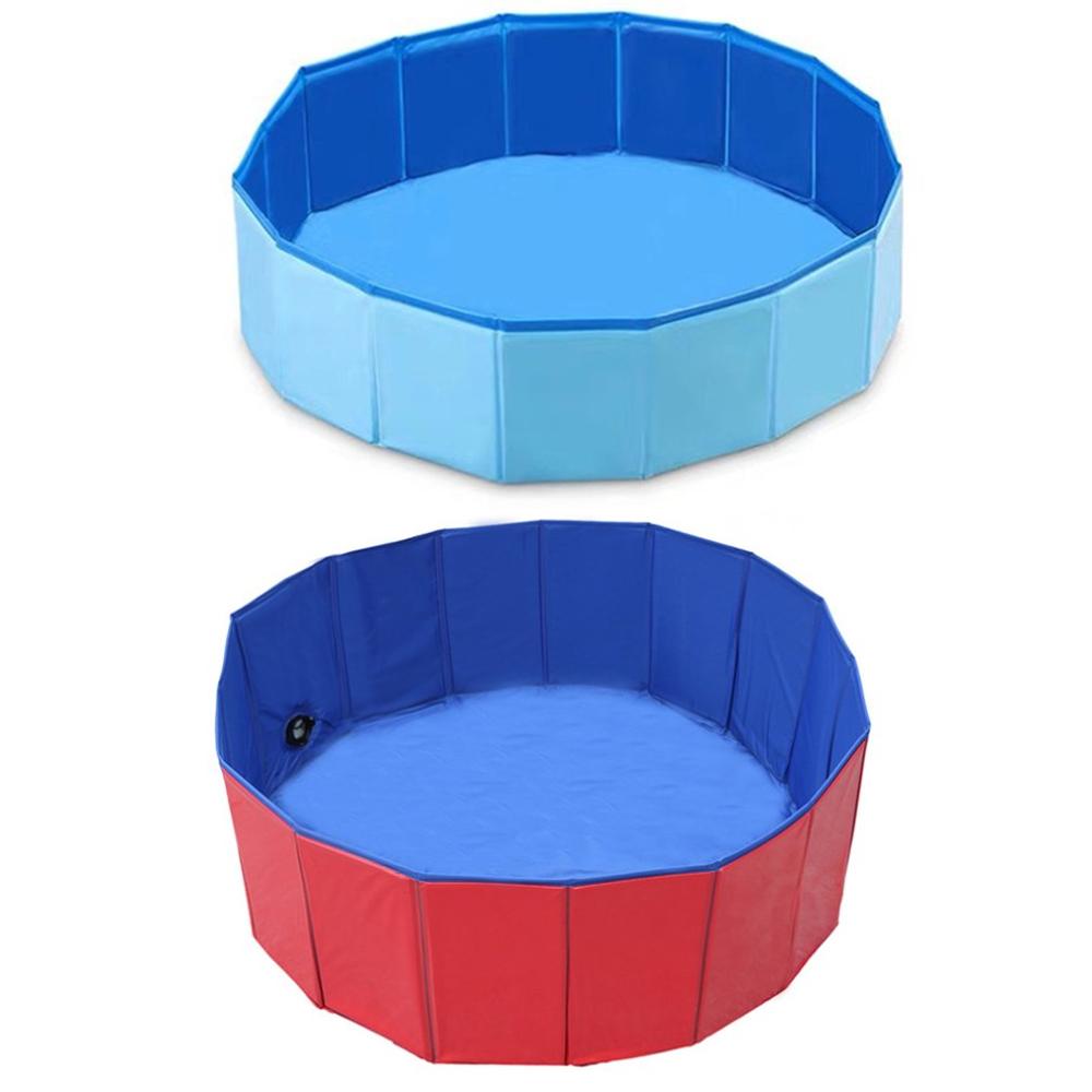 4 Sizes Pet Dog Swimming Pool Foldable PVC Thickened Dog Pool Summer Pet Washing Pond Dog Pet Bathtub Easy to Drainage