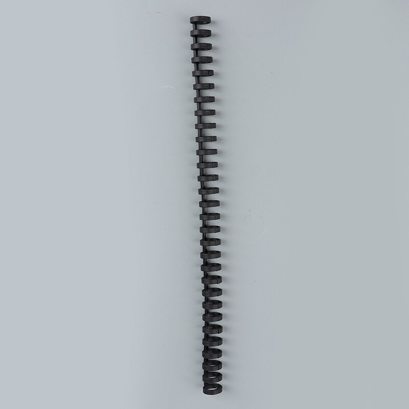 Office loose-leaf plastic ring 30-hole spring spiral ring A4 A5 A6 paper notebook stationery 1pc: BK