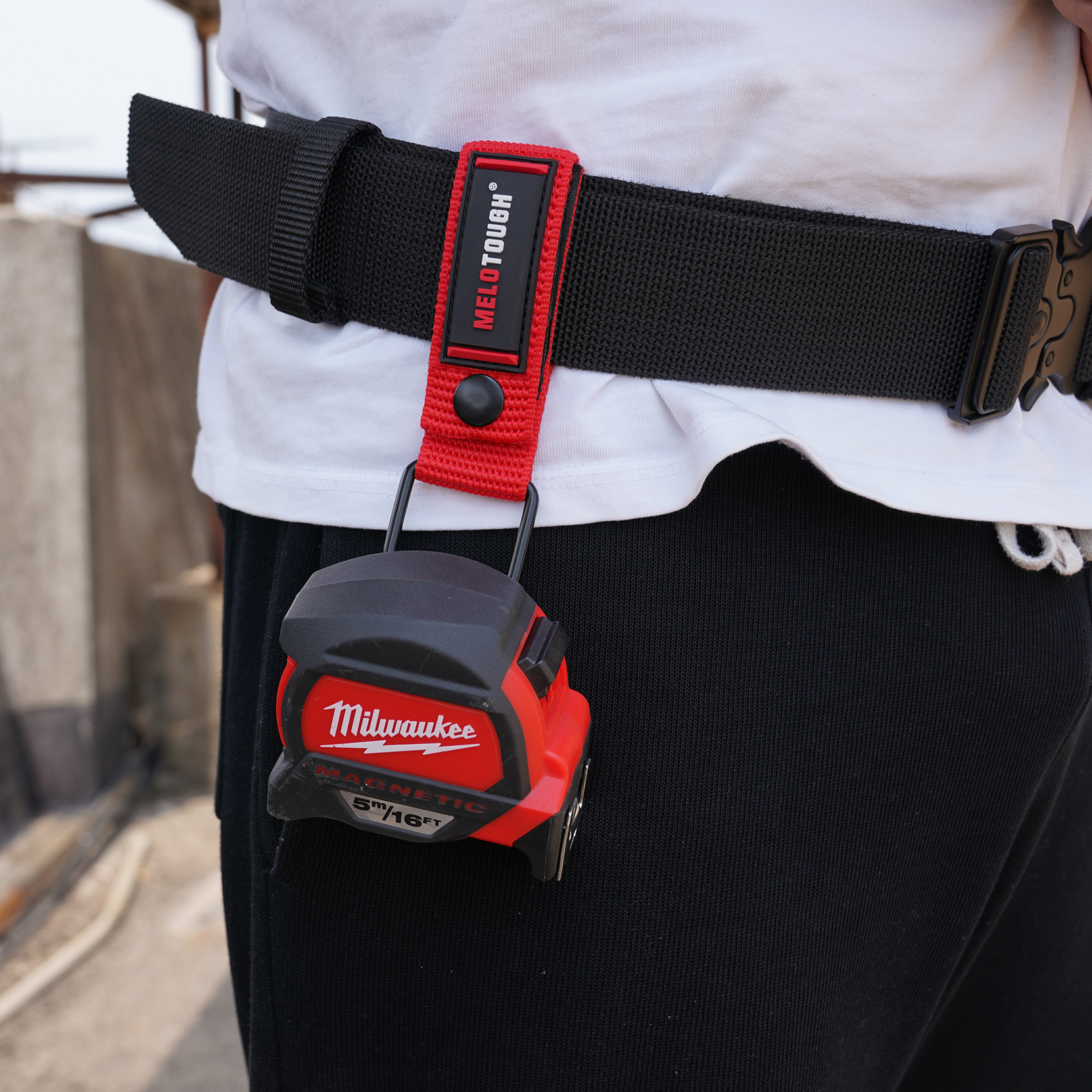Meetlinthouder Meetlinthouder Boor Impact Tool Holster voor meetlint, boren, geknipt gereedschap