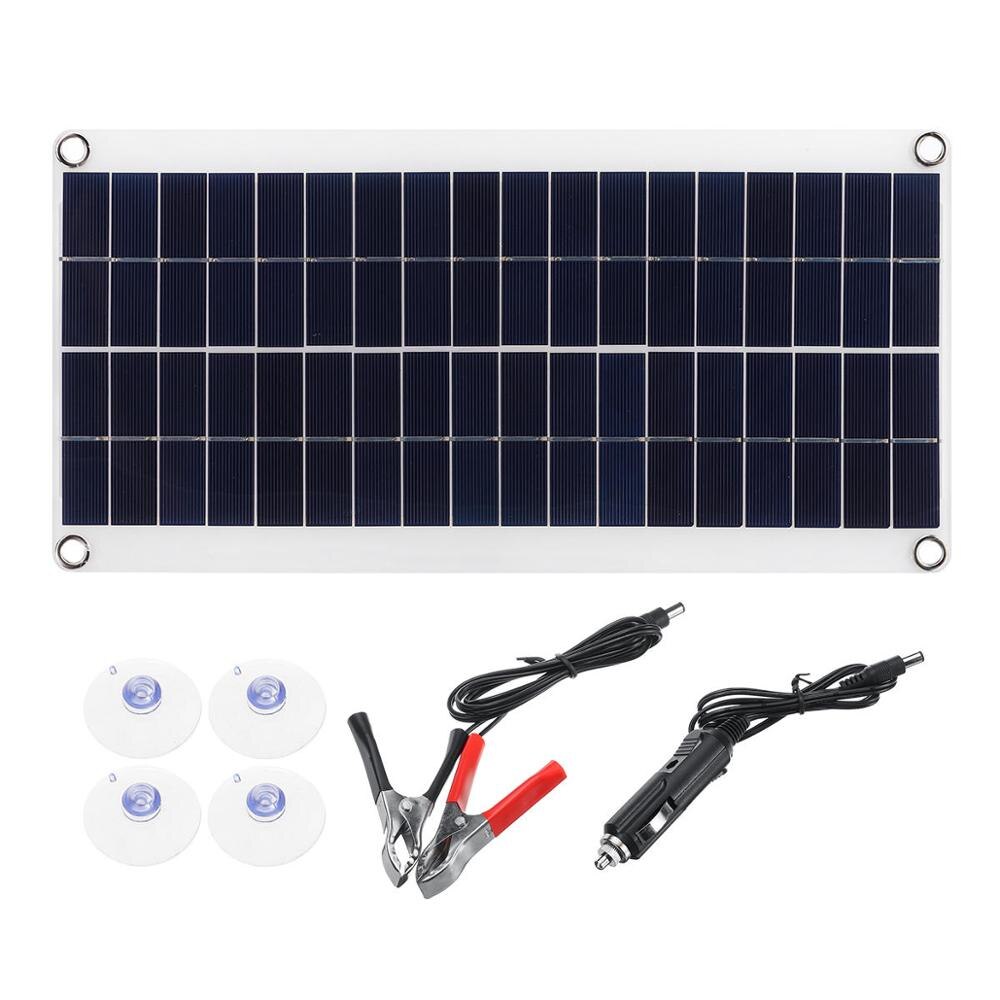100w bærbare solpanel batterioplader usb-sæt komplet solcelle smart telefon fleksibel strømbank campingbil genopladelig