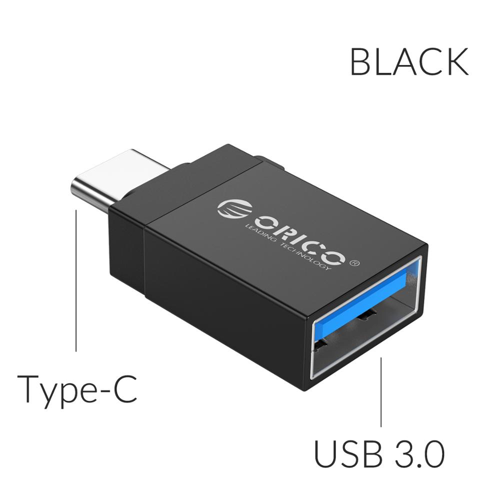 ORICO OTG USB typ C adapter mikro USB robić typu C OTG złącze robić telefonu Macbook laptop ładowarka typ synchronizacji danych konwerter USB 3.0: USB3.0 to rodzaj-c czarny