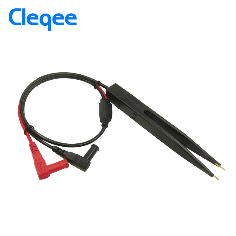 Cleqee P1503E Multimeter Probes Test Leads Kit with Tweezers To Banana Plug Cable Replaceable Needles Digital Multimeter Feeler