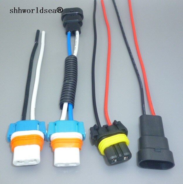 Shhworldsea 1 STKS 9005 HB3 Auto Bulb Connector vrouwelijke Mannelijke Plug Socket 9006 HB4 H10 Halogeen HID Xenon Lamp 9005 Adapter