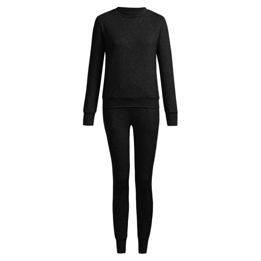 Trainingsanzug 2 Stück Anzüge der Frauen 2 PCS Trainingsanzüge Set Jogger Aktive Sport anzüge für frauen Bluse T-Shirt + Workout hosen Set: A / M
