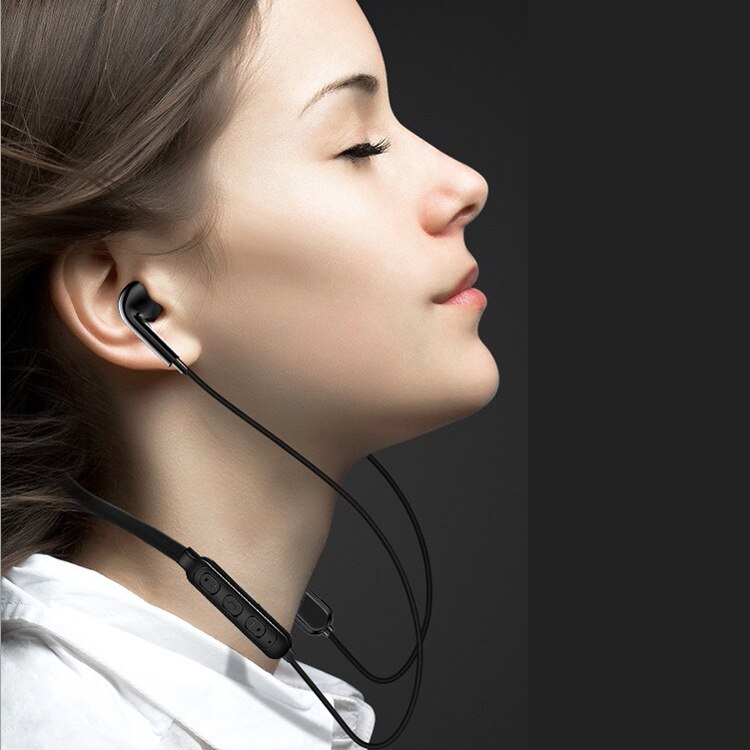 Neckband Wireless Earphone Bluetooth Music Sport Game Stereo Headset Noise Canceling HIFI In-Ear Earphone With Mic For Phone