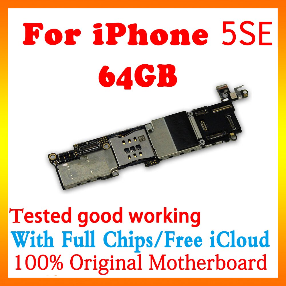 Originele Voor Iphone 4 4S 5 5C 5S 5SE Moederbord Ontgrendeld Moederbord Voor Iphone 5S logic Board Met Chips Ios Mb