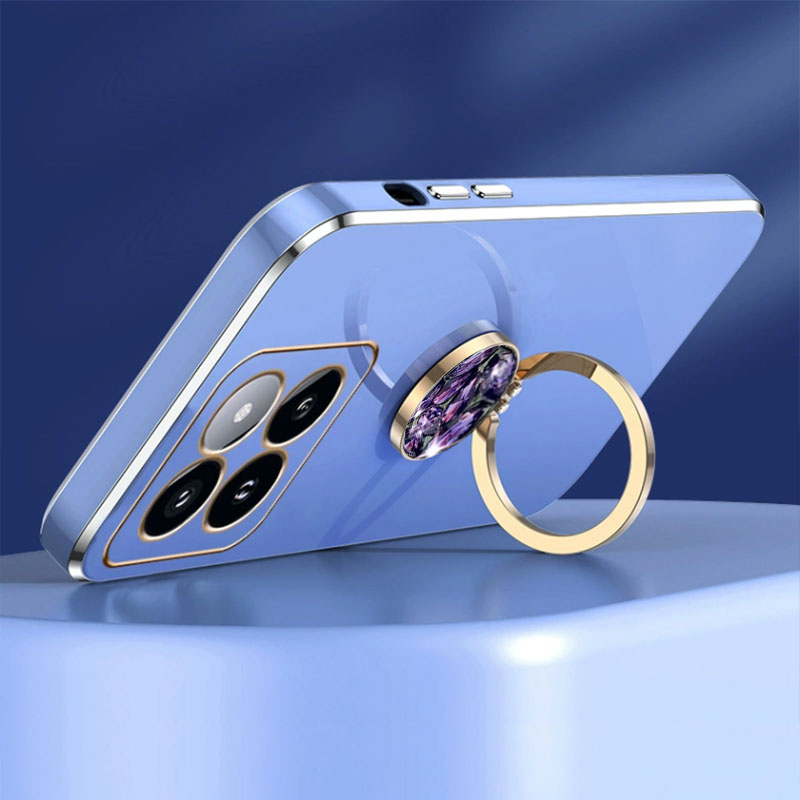 Redmi 13C 4G funda de lujo con anillo de diamante para Xiaomi Redmi 13C 13 C 12C 10C 9C funda de teléfono con cordón chapado redmi13C