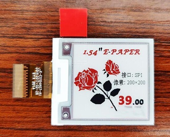 1.54 inch 24PIN SPI Black White Red E-INK E-Paper Display Screen SSD1681 Drive IC 200*200