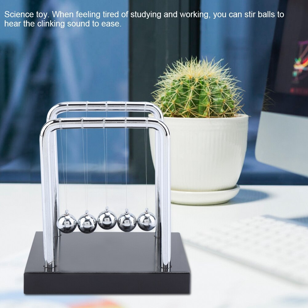 Home Decor 's Cradle Balance Steel Balls Physics Science Pendulum Ornaments Toy Desk