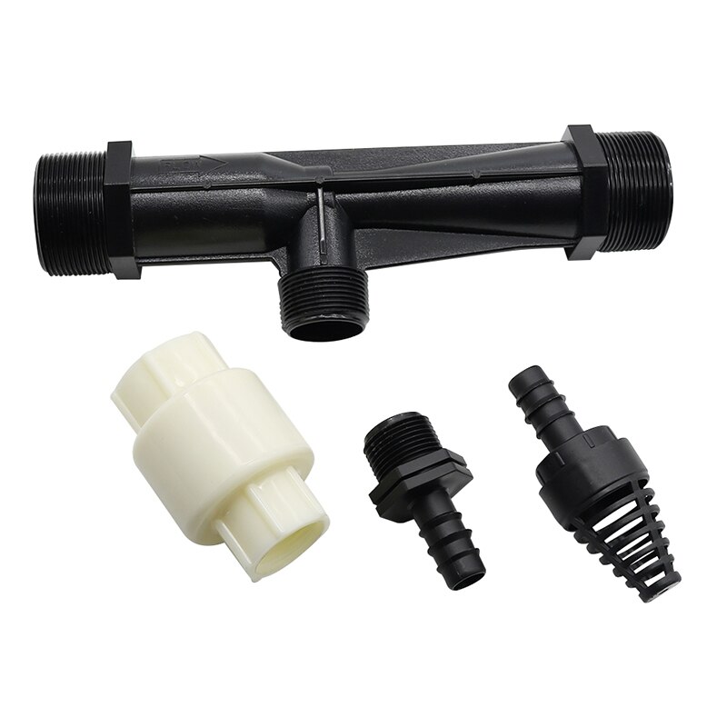 2" Venturi Fertilizer Injector Agriculture Garden Irrigation Device Watering Equipment Fertigation Equipment Patio Lawn 2 Pcs