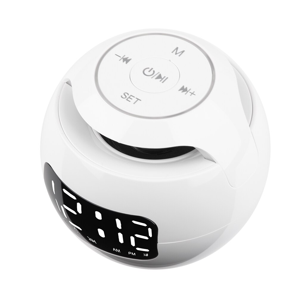 Mini Bluetooth Speaker Alarm Clock Wireless Bluetooth Sound Box With LED Display Digital Clock FM Radio Night Light Table Clock
