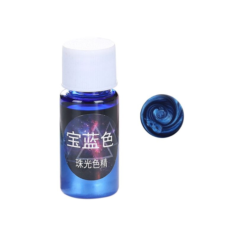 10ml Pearlescent Pigment Powder Rainbow UV Resin Epoxy Material For DIY Jewelry Pendant Making Crafts Accessories 12 Colors: NO.RB