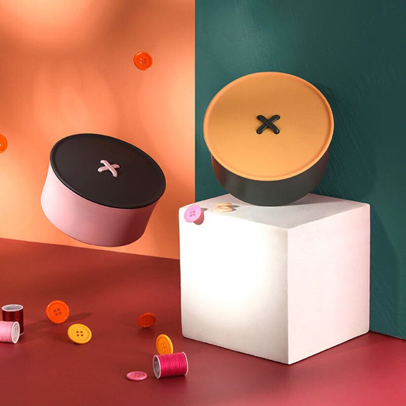 Household Button Sewing Box Multifunctional Manual Sewing Tool Sewing Thread Button Scissors Sewing Tool Set