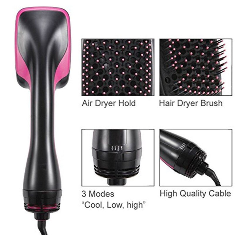 2 In 1 Föhn Stijltang Kam Nat & Droog Haar Gebruik Travel Föhn Föhn Kam Krultang stijltang