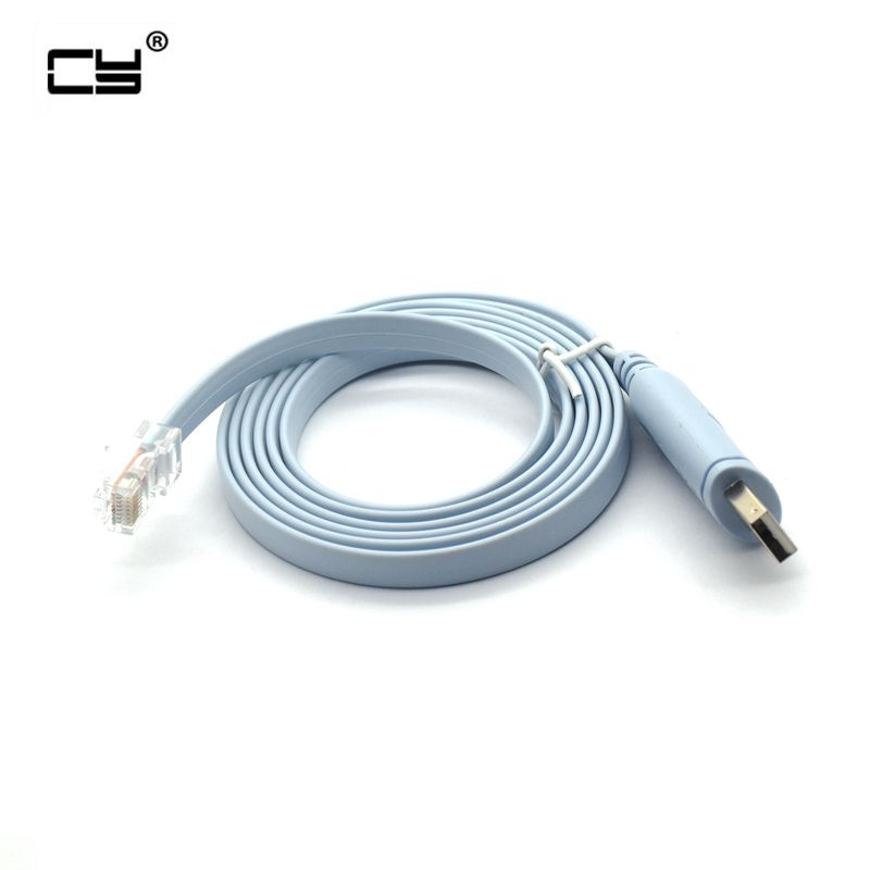 1.5m Pl2303ra USB Rs232 to RJ45 Console Cable for Cisco H3C HP Arba Huawei Fortinet Router Ftdi USB Console Cable Extension Lin