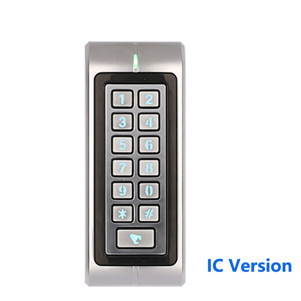 Metall Wasserdichte IP65 125KHZ Rfid allein Tastenfeld 1000 Benutzer 13,56 MHZ IC Karte Tür Zugriff Kontrolle System RT370: 13.56MHZ IC AC