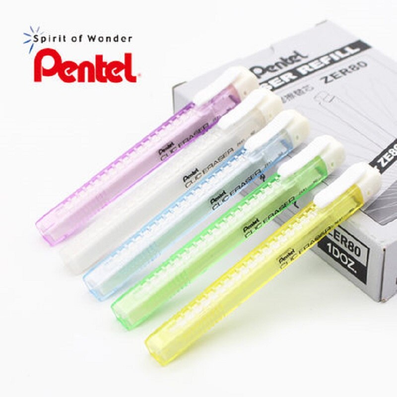 Pentel ZE81 Pen Vorm Veilig Hervulbare Gum 5 Kleuren 20 Stks/partij