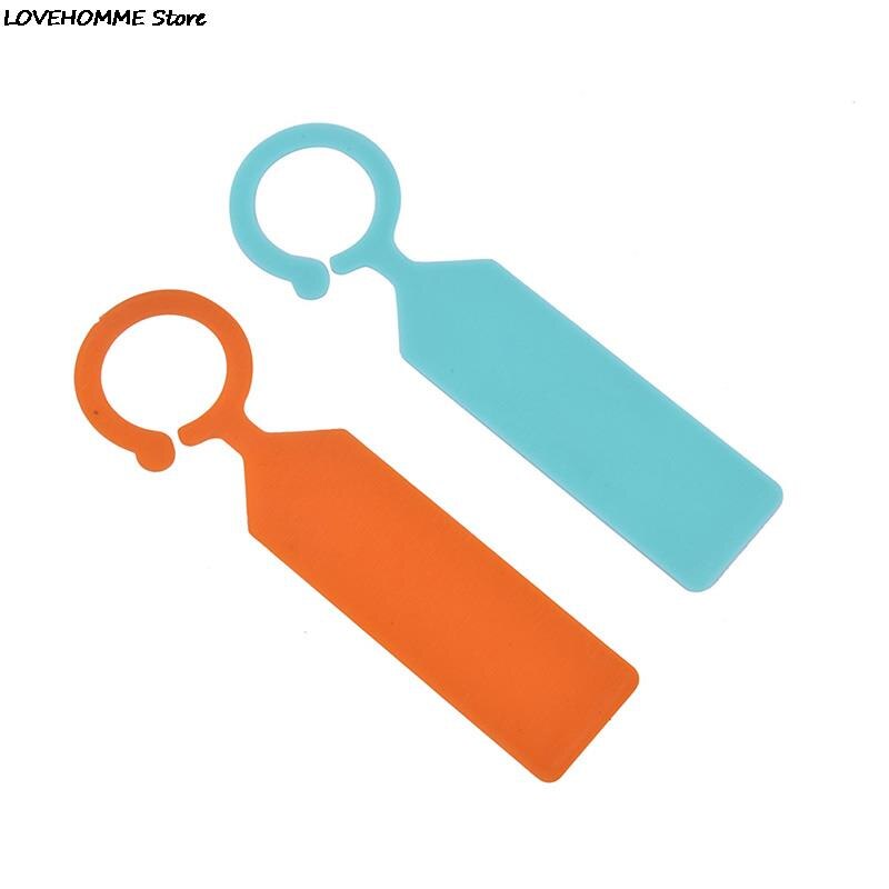 Etiquetas de plástico para plantas de vivero, marcador de maceta, etiquetas colgantes para invernadero, bonsái, Collar, 50 Uds.