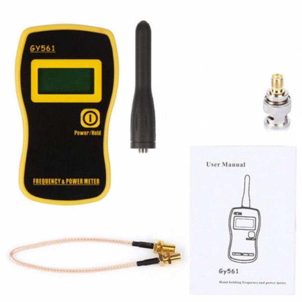 GY561 1MHz 2400MHz With Antenna Power Measure Meter Practical Tester LCD Mini Handheld Detector Two Way Radio Frequency Counter