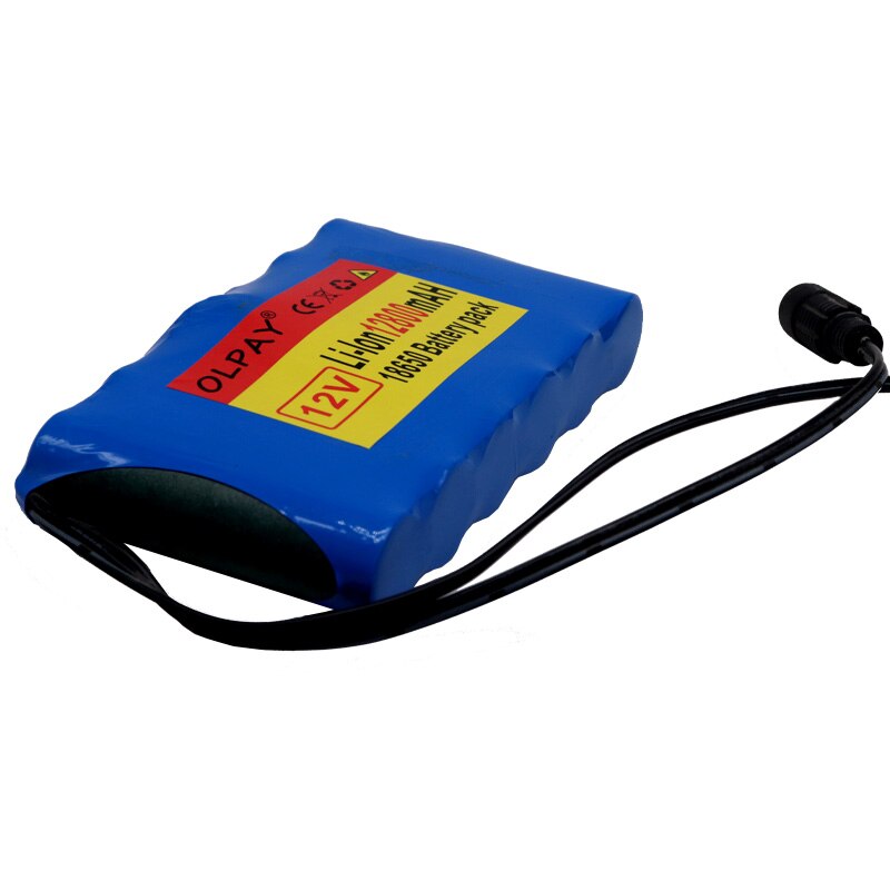 Original DC 12V 12800mAh 18650 Li-ion Rechargeable Battery Pack Charging Power Bank For GPS Car Camera