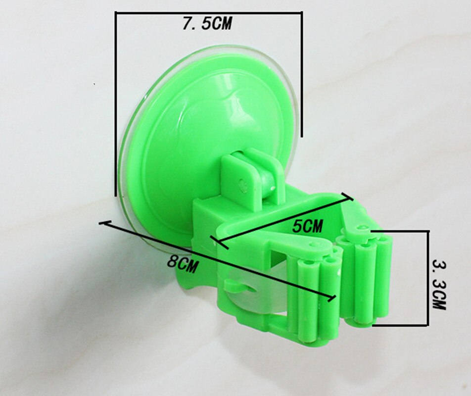Kitchen Bathroom Mop Holder Broom Rack Powerful Vacuum Suctions Cup Wall Mounted Mop Home Storage Racks for Household