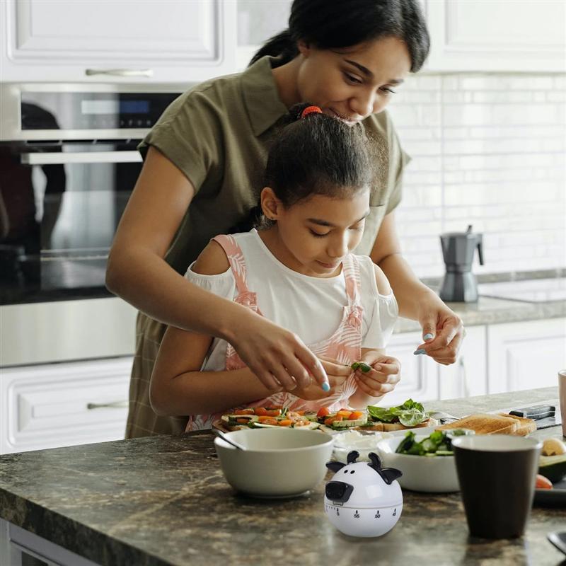 1Pc Kitchen Cooking Timers Mechanical Timer Cat Shaped Timer Cooking Reminder for Cook Baking Kitchen Home