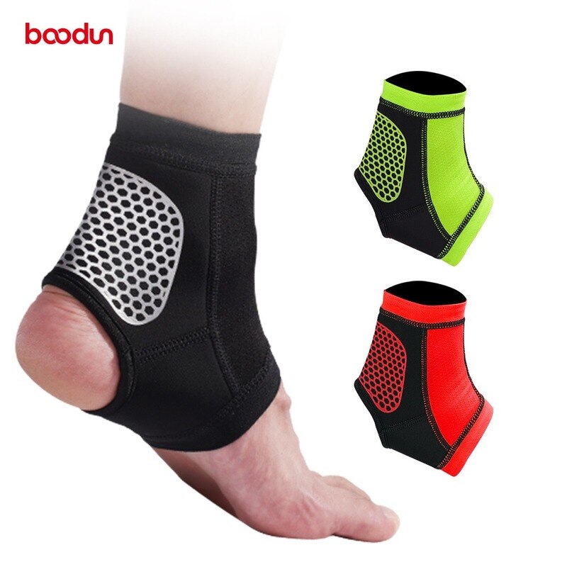 BOODUN 1 pz Supporto Della Caviglia Antiscivolo in silicone caviglia bretelle di Protezione Traspirante Palestra sport Calcio anti-Distorsione Alla Caviglia protezione