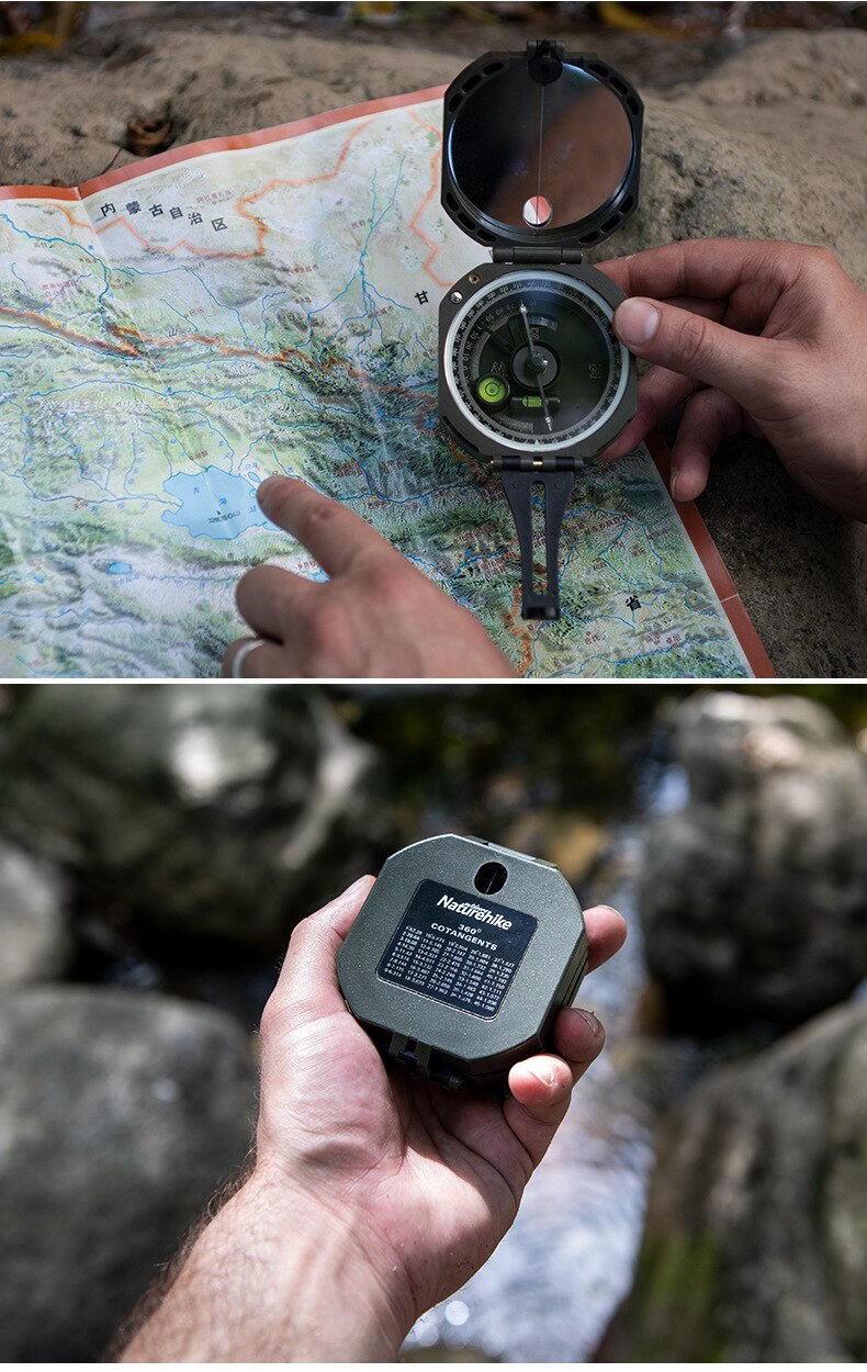 Naturehike High-precision fluorescent night-vision multifunctional compass outdoor exploration geological survey compass