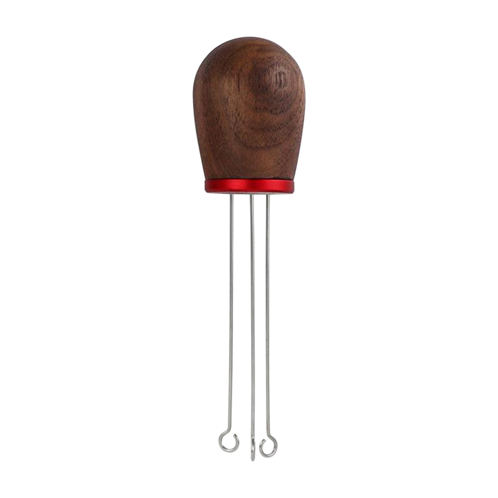 1pc Solid Wood Handle Stainless Steel Espresso Coffee Tamper Stirring Needle Espresso Tamper Espresso Packer Coffee Maker Tools: Wulnut Wood