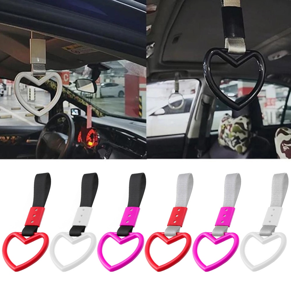 Car Interior Pull Ring Subway Train Bus Handle Strap Charm Drift JDM TSURIKAWA RING Car Rear Bumper Warning Loop