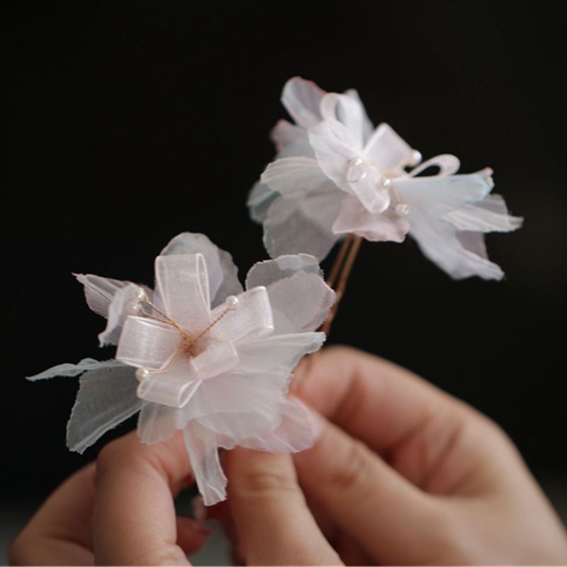 Jahrgang-haarschmuck mit blumen für damen, chinesische hanfu-blumenhaarnadel
