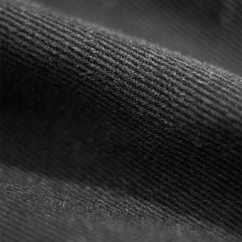 Maden-pantalones vaqueros holgados para hombre, Jeans de cintura media, negro puro americano, lavado con agua, bolsillo recto, estilo clásico, tanino