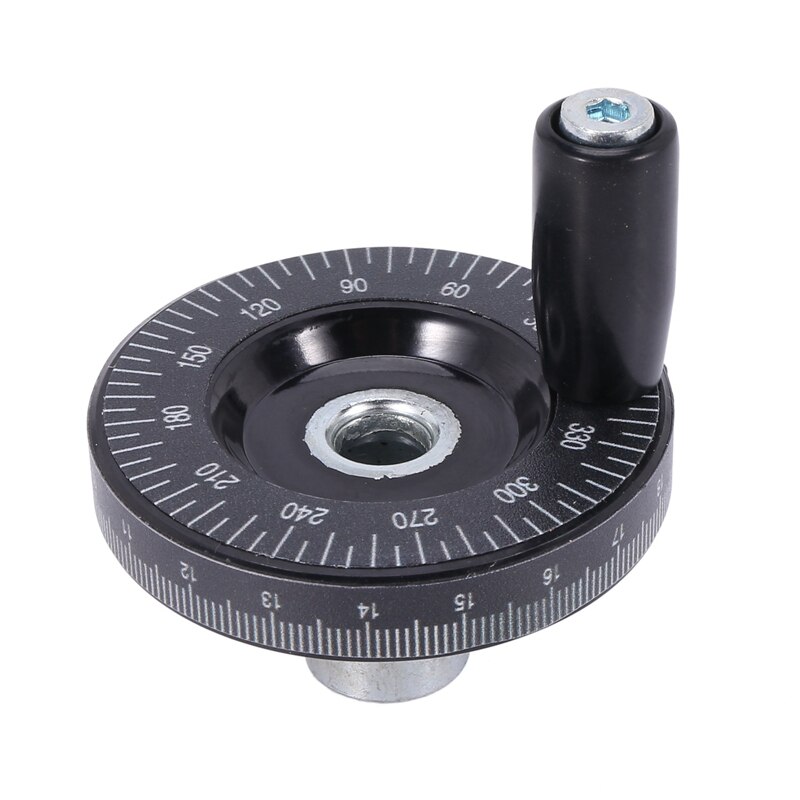 63mm Solide Hand Rad Skala Hand Rad Mechanische Teile Bakelit Maschine Griff Kalibriert Handrad