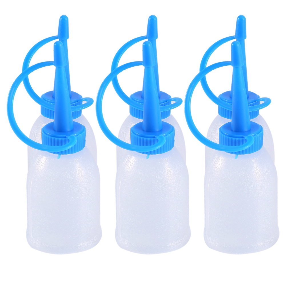 6 unids/bolsa 30ML botella de plástico exprimible dispensador de botellas de chorro Industrial pequeño engrasador 88X35MM