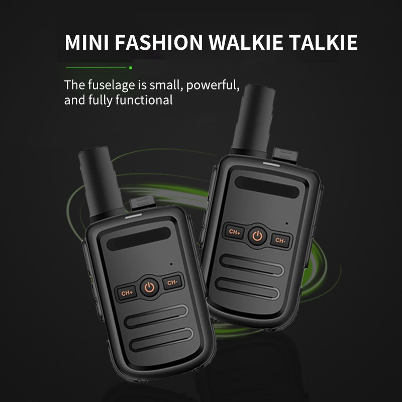 Professionele Mini Walkie Talkie Radio Station Transceiver Ultra-Dunne Ultra-Kleine Walkie-Talkie Twee Manier Radio Voor
