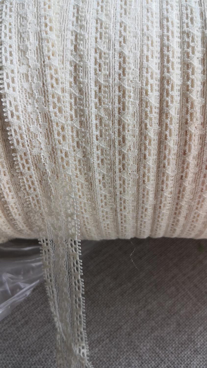 lot Beige Elastic Stretch lace trim diy sewing wedding doll dress 2cm