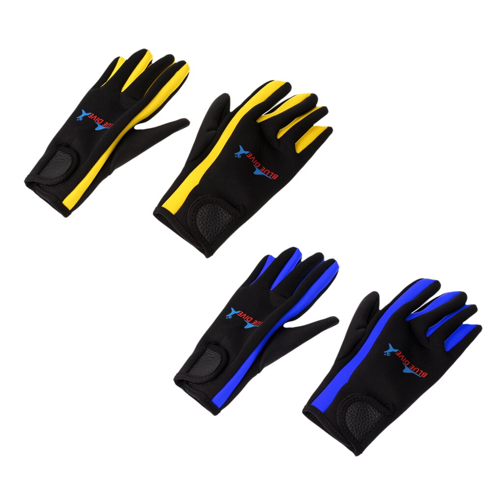 1 par 1,5mm neopreno elástico Five Finger Wetsuits buceo guante para buceo/invierno natación/Kayak/pesca submarina