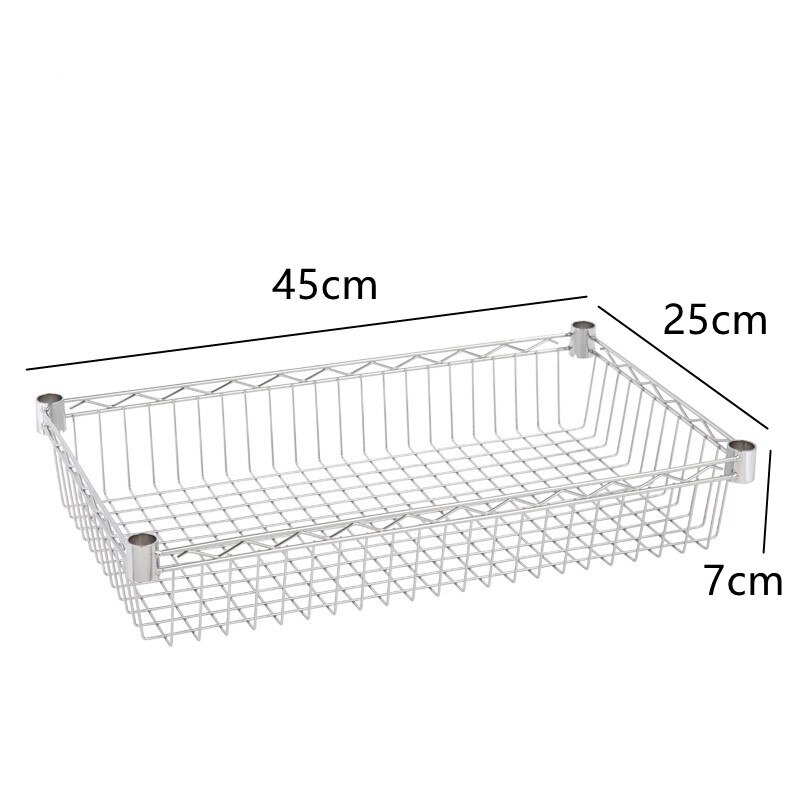 Diy Schrank Schublade Korb Küche Lagerung Regal Organizer Schiebe Schrank Korb Herausziehen Metall Schublade Typ Gittergewebe Korb: Gold