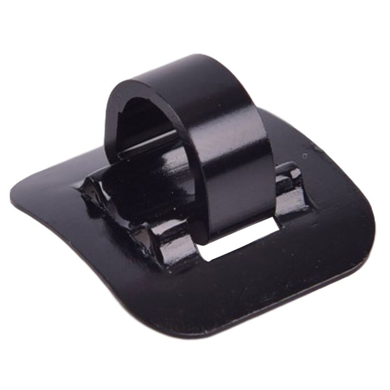 Abrazadera fija de marco de conversión de guía para bicicleta, asiento de tubo de bicicleta, Clip de aluminio, Cable de freno, hebilla en forma de tubo de aceite: Black