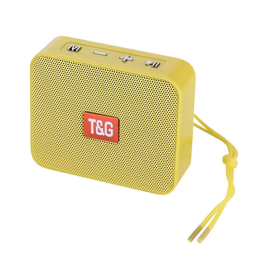 Mini Altoparlante TG166 Lettore Portatile di musica Con Radio FM Bluetooth Altoparlanti Subwoofer Esterno Chiamata Hands-free de som altavoces: yellow