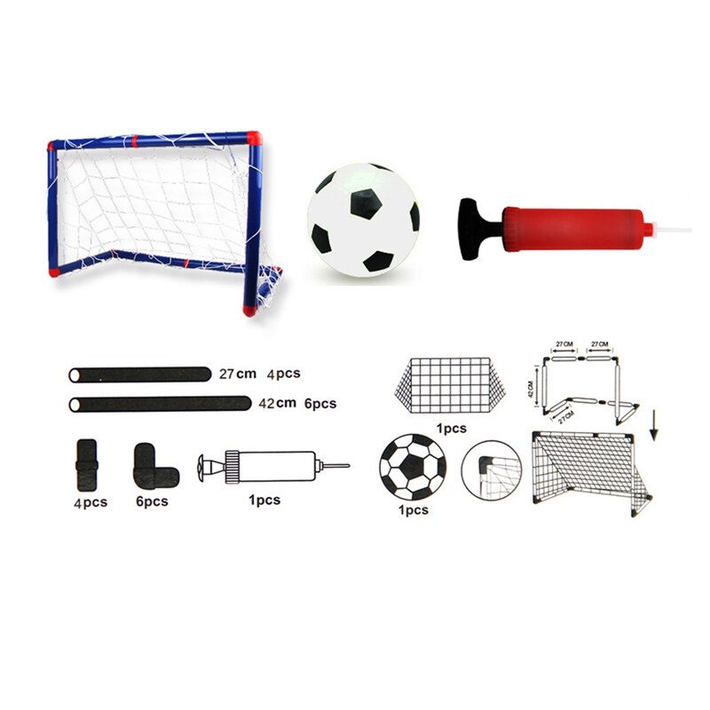 Crianças crianças inverno hóquei no gelo vara ferramentas de treinamento plástico golfe futebol futebol objetivo removível mini conjunto