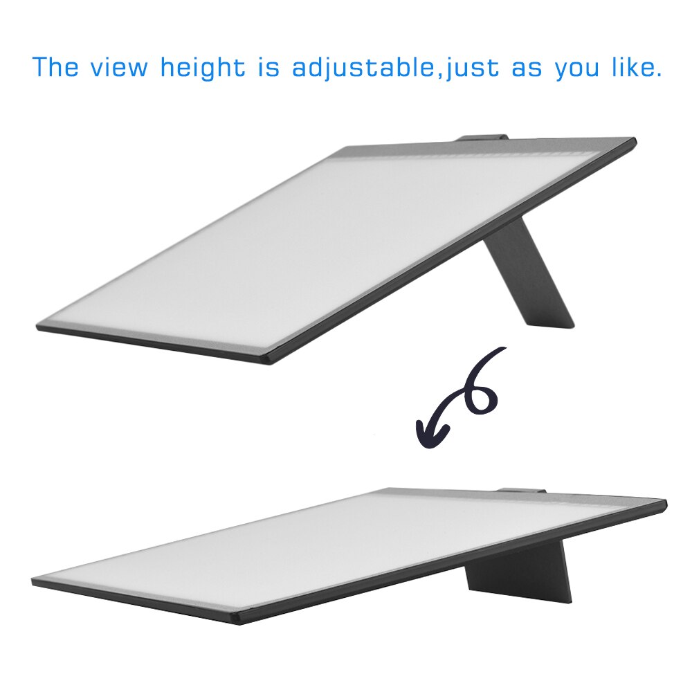 A4 Light Box LED Art craft Tracing Light 10 Level Adjustable Brightness Step-less Dimming Eye-protecting Pad USB Powered