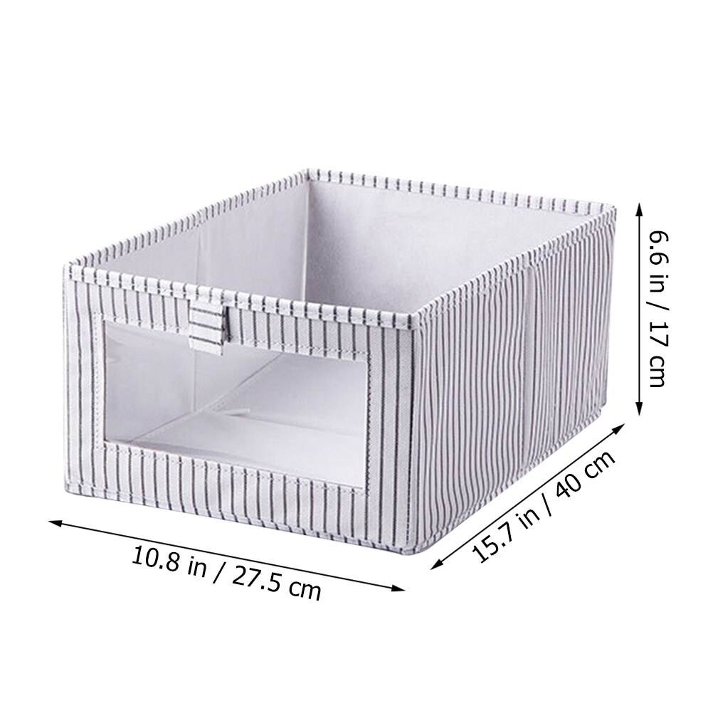 Wardrobe Organizing Box Foldable Cloth Storage Box Sundries Organizer Without Lid