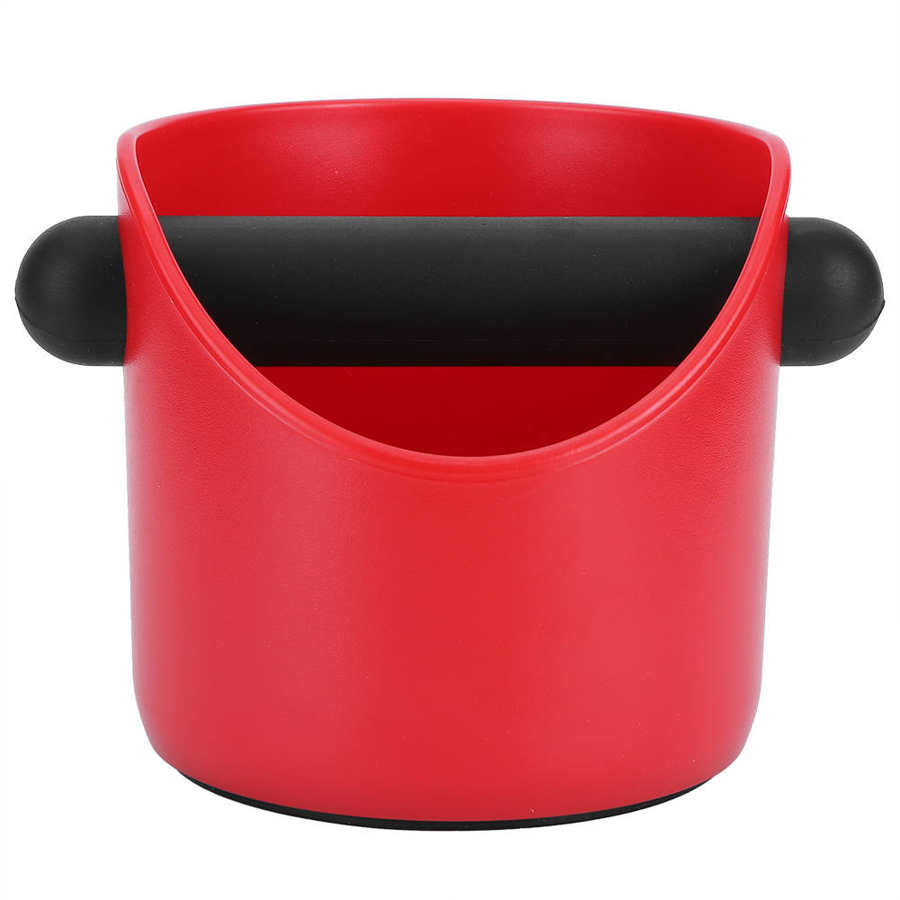 Mini Koffiedik Container Antislip Rechte Poort Huishoudelijke Grind Emmer Klop Bin Box Koffie Grind Dump Bin Koffie gereedschap: Rood