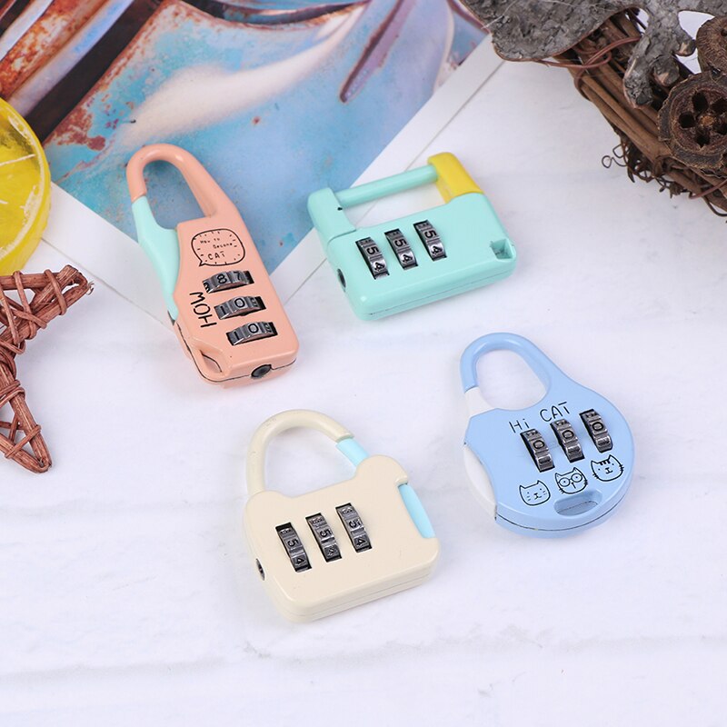 3 Digit Dial Rotate Combination Code Number Lock Padlock For Luggage Zipper Bag Backpack Handbag Suitcase Drawer Durable Locks