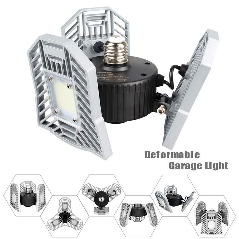 E27 60 W High Power Vervormbare High Bay LED Licht Industriële Magazijn Werk Mijnbouw Lamp Plafondlamp Lampen CRI 80 AC220V 6500 K