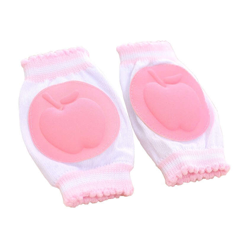 1 Paar Baby Kneepad Meisjes Roze Knie Pads Gezellige Katoen Ademend Spons Kinderen Producten