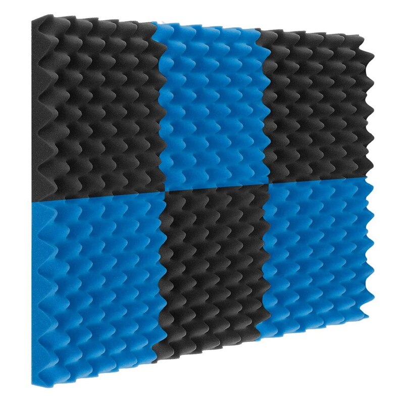 12Pack Acoustic Foam Panels Egg Crate Foam Sound Proof Padding Studio Acoustical Treatments Foam 1 InchX12 InchX12 Inch: Default Title