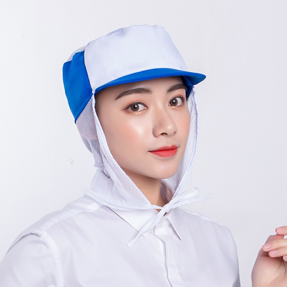Gorras de malla Unisex para taller Chef camarero Ropa de Trabajo servicio de comida cocina restaurante Hotel panadería hombres mujeres TAPA DE POLVO transpirable