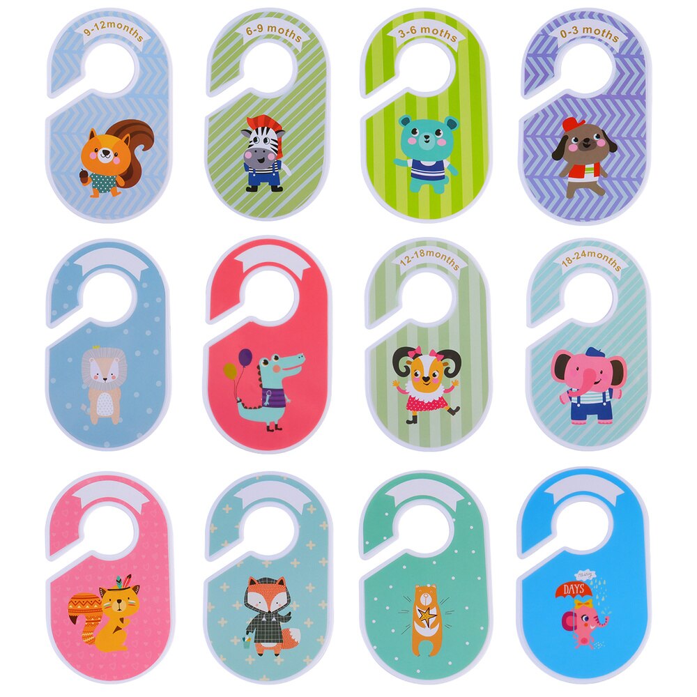 18 Pcs Clothing Size Dividers Clothing Hanger Divider for Store Clothes Mall Home: Assorted Color